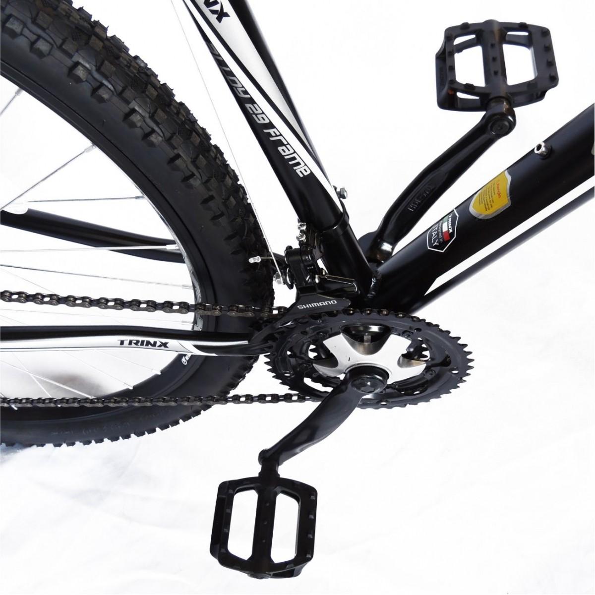 Bicicleta Trinx STI 2.0 Aro 29 Freio/DISC Susp 24V Kit Shimano Preto com Cinza