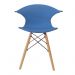 Cadeira Charles Eames New Wood Design Pelegrin PW-079 Azul
