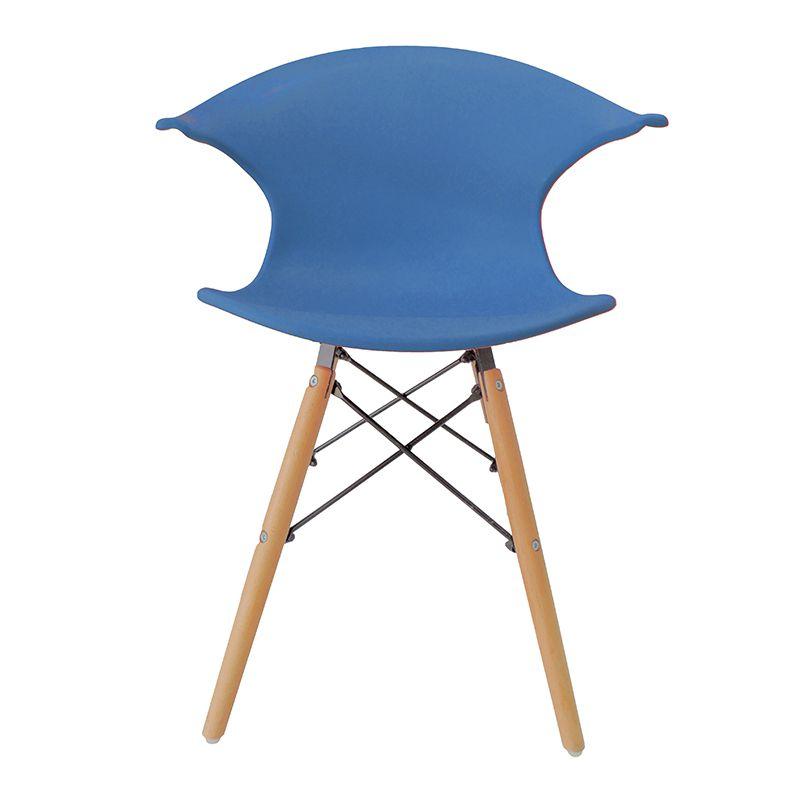 Cadeira Charles Eames New Wood Design Pelegrin PW-079 Azul