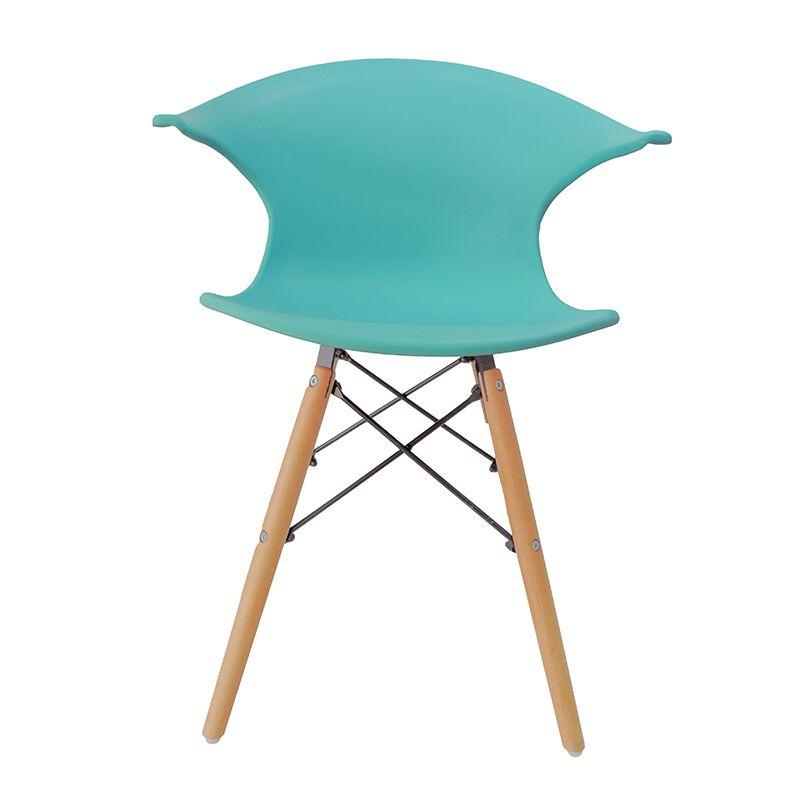 Cadeira Charles Eames New Wood Design Pelegrin PW-079 Azul Celeste