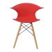 Cadeira Charles Eames New Wood Design Pelegrin PW-079 Vermelha