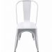 Cadeira Fixa Design Tolix Metal Pelegrin PEL-1518 Branca