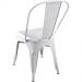 Cadeira Fixa Design Tolix Metal Pelegrin PEL-1518 Branca