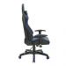 Cadeira Gamer Pelegrin Reclinável PEL-3003 Preta e Azul