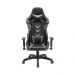 Cadeira Gamer Pelegrin em Couro PU Reclinável PEL-3003 Preta e Cinza