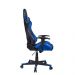 Cadeira Gamer Pelegrin em Couro PU Reclinável PEL-3012 Preta e Azul