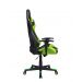 Cadeira Gamer Pelegrin em Couro PU Reclinável PEL-3012 Preta e Verde
