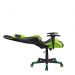 Cadeira Gamer Pelegrin em Couro PU Reclinável PEL-3012 Preta e Verde
