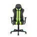 Cadeira Gamer Pelegrin em Couro PU Reclinável PEL-3013 Preta e Verde