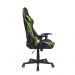 Cadeira Gamer Pelegrin em Couro PU Reclinável PEL-3013 Preta e Verde