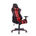 Cadeira Gamer Pelegrin em Couro PU Reclinável PEL-3013 Preta e Vermelha