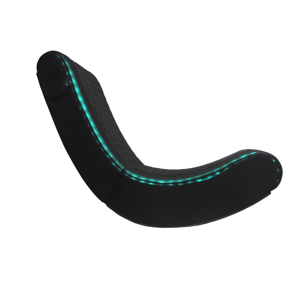 Cadeira Gamer de Balanço Pelegrin PEL-3024 Preta com Led e Auto-falante Bluetooth
