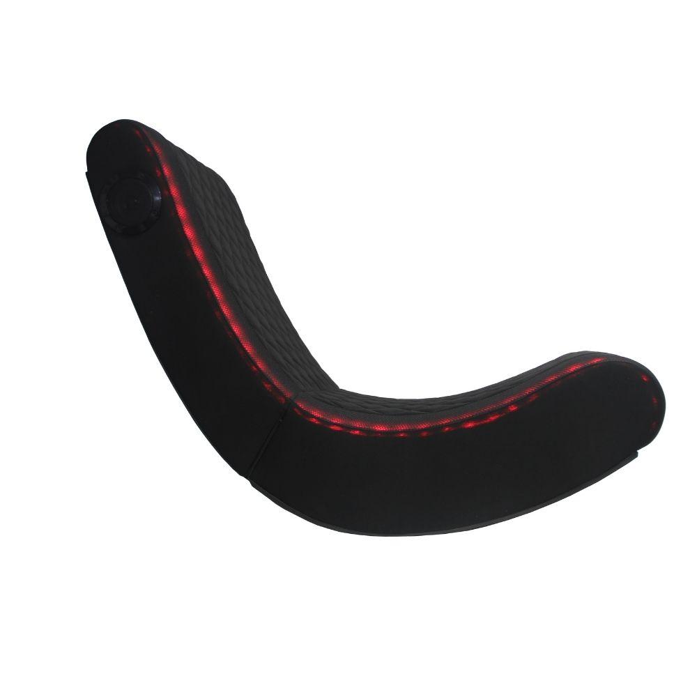 Cadeira Gamer de Balanço Pelegrin PEL-3024 Preta com Led e Auto-falante Bluetooth