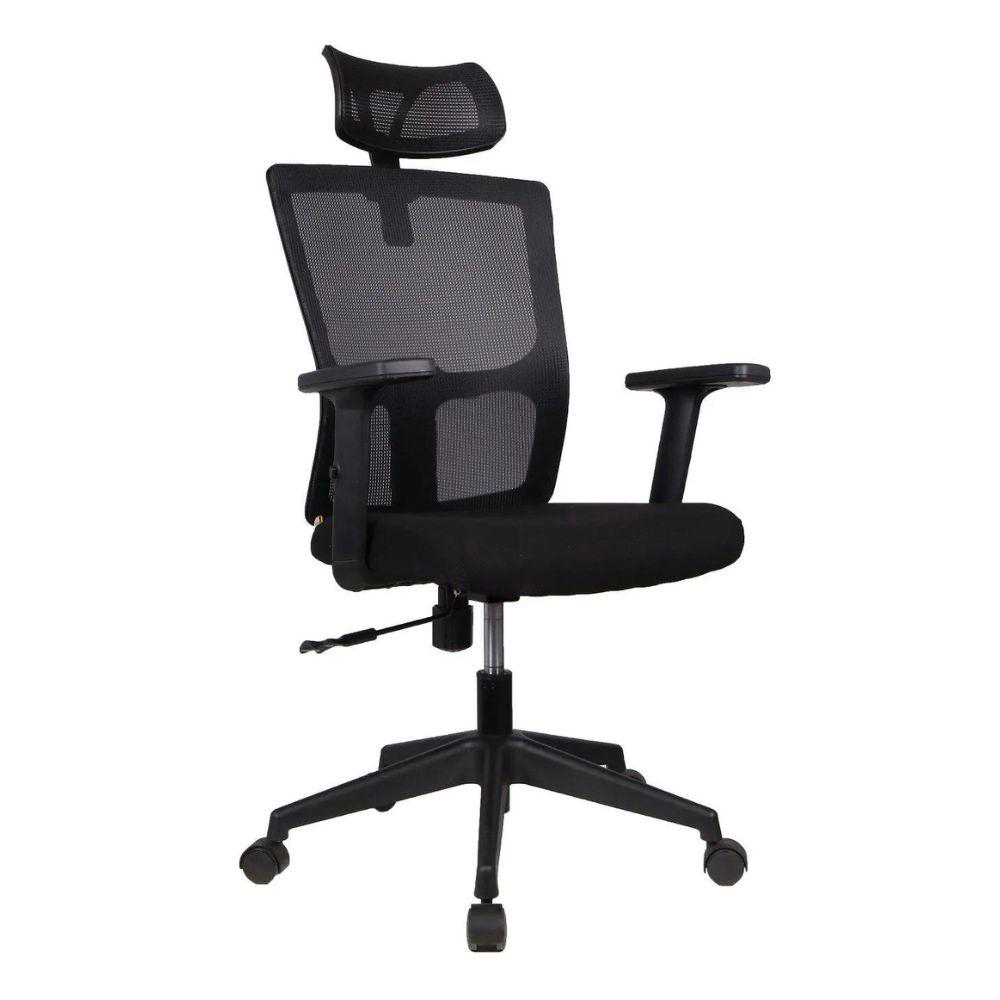 Cadeira Presidente Pelegrin PEL-2180 Tela Mesh Preta