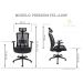 Cadeira Presidente Pelegrin Premium PEL-A108 Tela Mesh Especial
