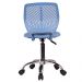 Cadeira Secretaria Kids Pelegrin PEL-3300 Tela Mesh Azul