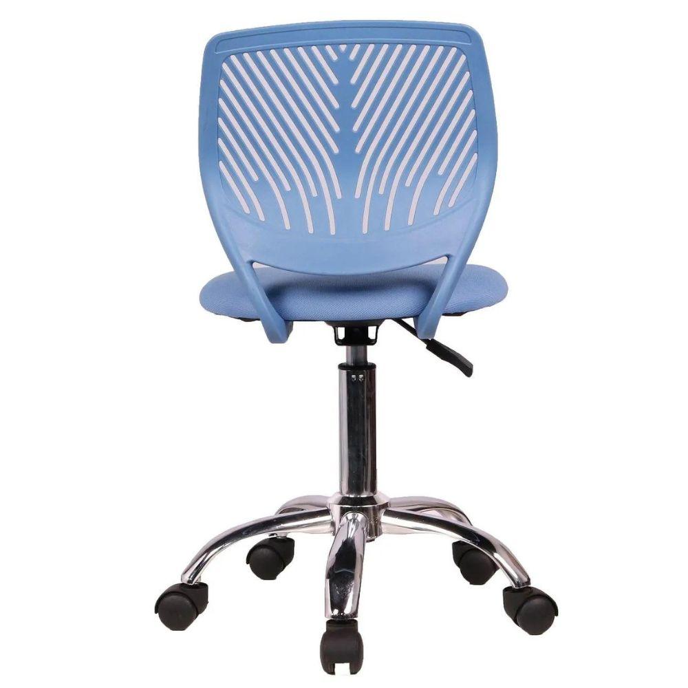 Cadeira Secretaria Kids Pelegrin PEL-3300 Tela Mesh Azul