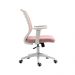 Cadeira de Escritório Diretor Pelegrin PEL-0238 Branco e Rosa