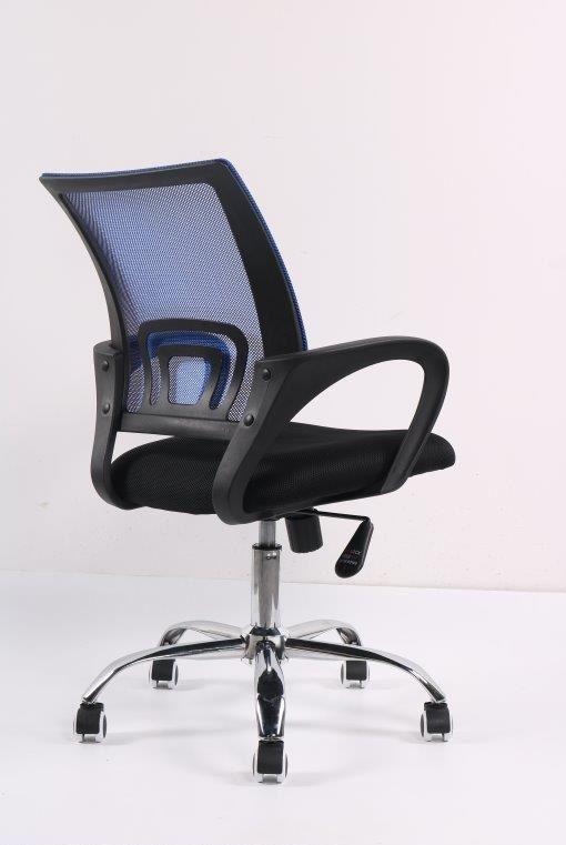 Cadeira de Escritório Diretor Pelegrin PEL-CR11 Preta e Azul