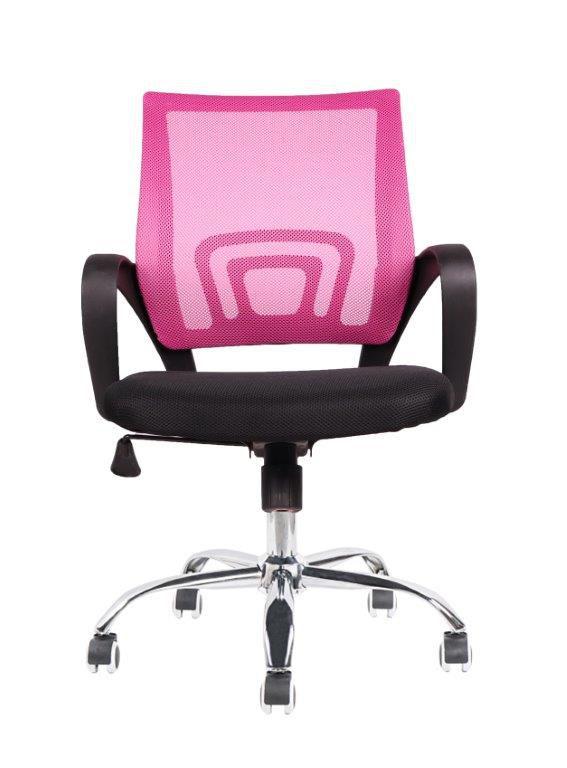 Cadeira de Escritório Diretor Pelegrin PEL-CR11 Preta e Rosa