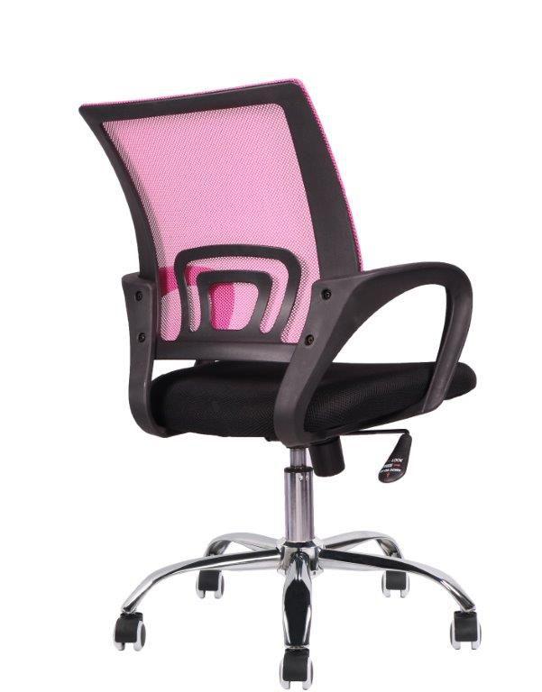 Cadeira de Escritório Diretor Pelegrin PEL-CR11 Preta e Rosa