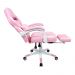 Conjunto Mesa Gamer Pelegrin PEL-008P Rosa e Cadeira Gamer Pelegrin PEL-3020 Rosa