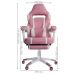 Conjunto Mesa Gamer Pelegrin PEL-008P Rosa e Cadeira Gamer Pelegrin PEL-3020 Rosa
