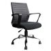 Conjunto com 1 Cadeira Diretor e 2 Cadeiras Interlocutor Pelegrin PEL-8501 Tela Mesh Preta