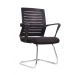 Conjunto com 1 Cadeira Diretor e 2 Cadeiras Interlocutor Pelegrin PEL-8501 Tela Mesh Preta