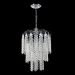 Lustre Brilliant Com Base Pendente E Adornos Em Acrílico De Alto Brilho - Cor Cristal