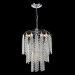 Lustre Brilliant Com Base Pendente E Adornos Em Acrílico De Alto Brilho - Cor Cristal