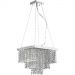 Lustre Cairo Com Base Pendente E Adornos Em Acrílico De Alto Brilho - Cor Cristal