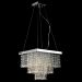 Lustre Cairo Com Base Pendente E Adornos Em Acrílico De Alto Brilho - Cor Cristal