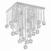 Lustre Classic com Adornos em Acrílico de Alto Brilho - Cor Cristal