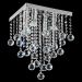 Lustre Classic com Adornos em Acrílico de Alto Brilho - Cor Cristal