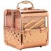 Maleta Maquiagem Joias Alumínio e Acrílico Pelegrin PEL-M1012 Rose Gold