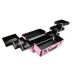 Maleta Maquiagem Joias Manicure Alumínio ABS Pelegrin PEL-M1015 Rosa Cristal