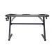 Mesa Gamer LED Pelegrin PEL-004P Preta Metal e MDF