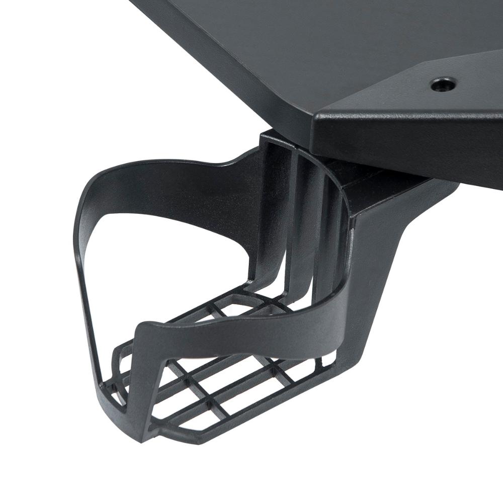 Mesa Gamer LED Pelegrin PEL-004P Preta Metal e MDF