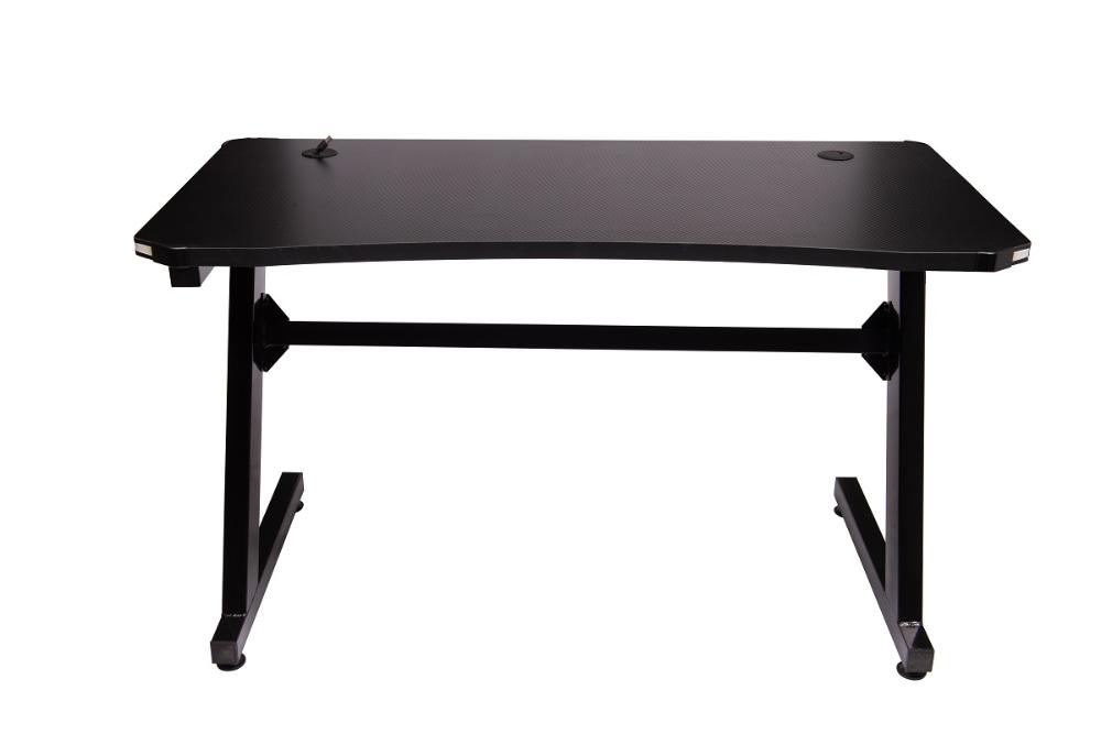 Mesa Gamer LED Pelegrin PEL-007P Preta Metal e MDF