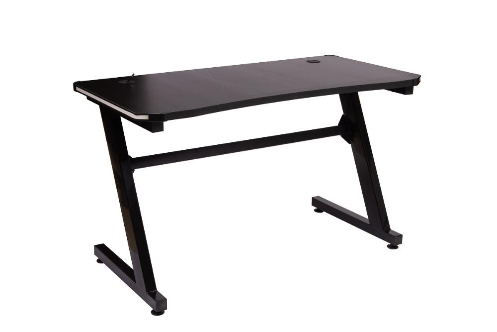 Mesa Gamer LED Pelegrin PEL-007P Preta Metal e MDF