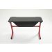 Mesa Gamer Pelegrin PEL-003P Preta e Vermelha Metal e MDF