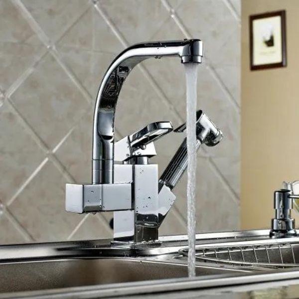 Torneira Gourmet Retrátil Com Misturador Monocomando Loomix P-026