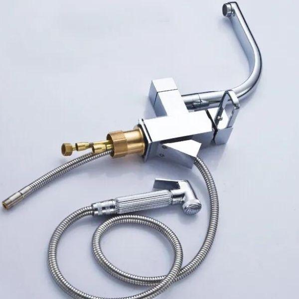 Torneira Gourmet Retrátil Com Misturador Monocomando Loomix P-026
