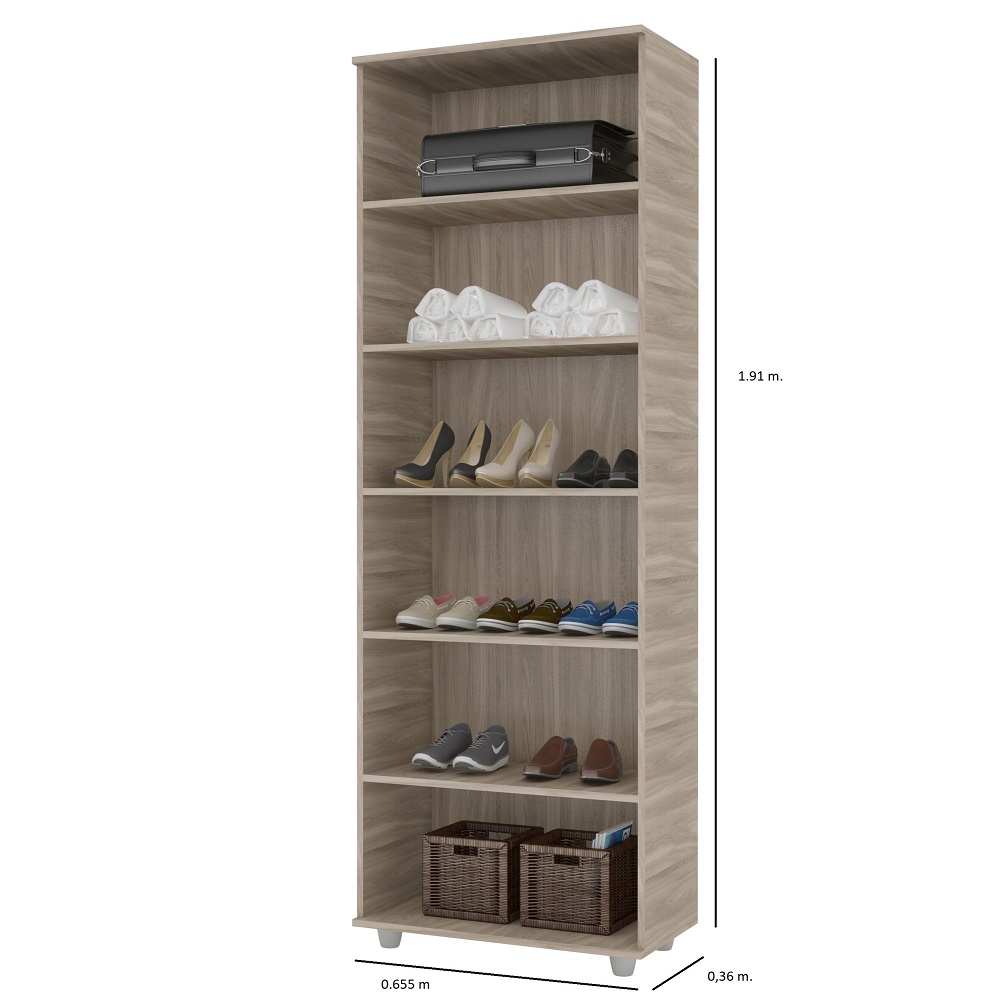 Nicho Organizador Multiuso Plus Cor Fresno Sbiancatto Grande