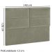 Cabeceira Casal 140 cm Barcel Veludo SL 940 Peer