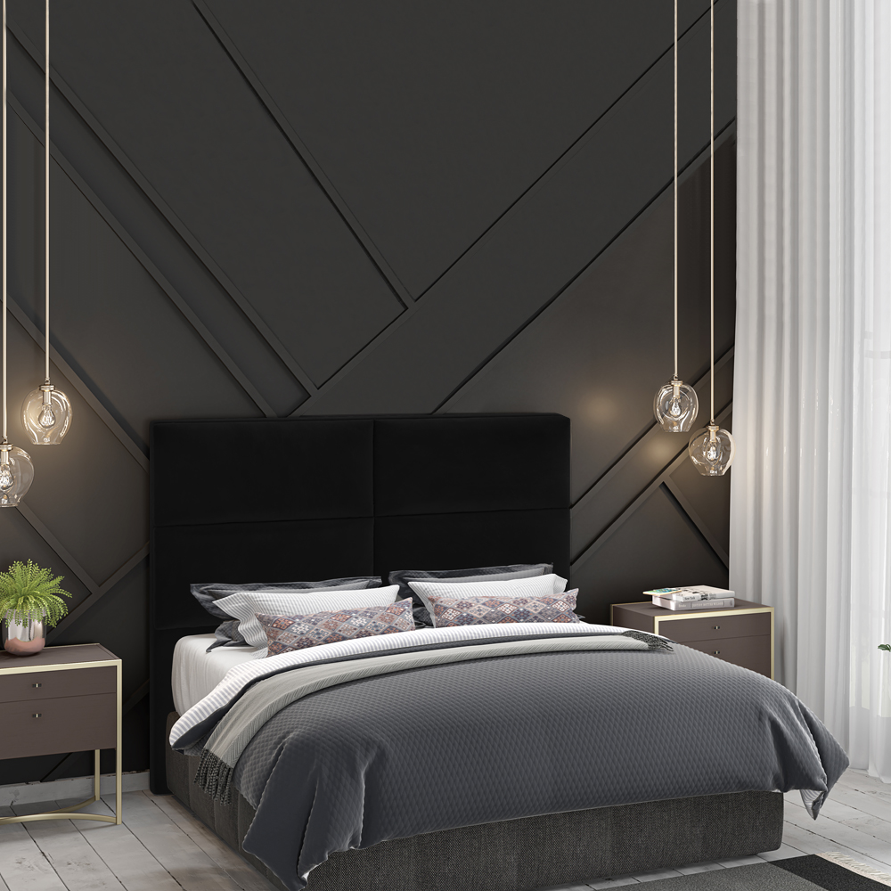 Cabeceira Casal 140 cm Barcel Veludo SL 944 Peer