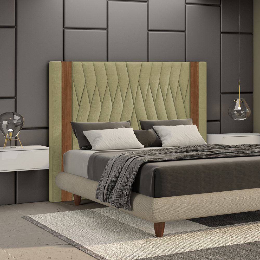 Cabeceira Casal 140 cm Bella Linho SL 75 Peer