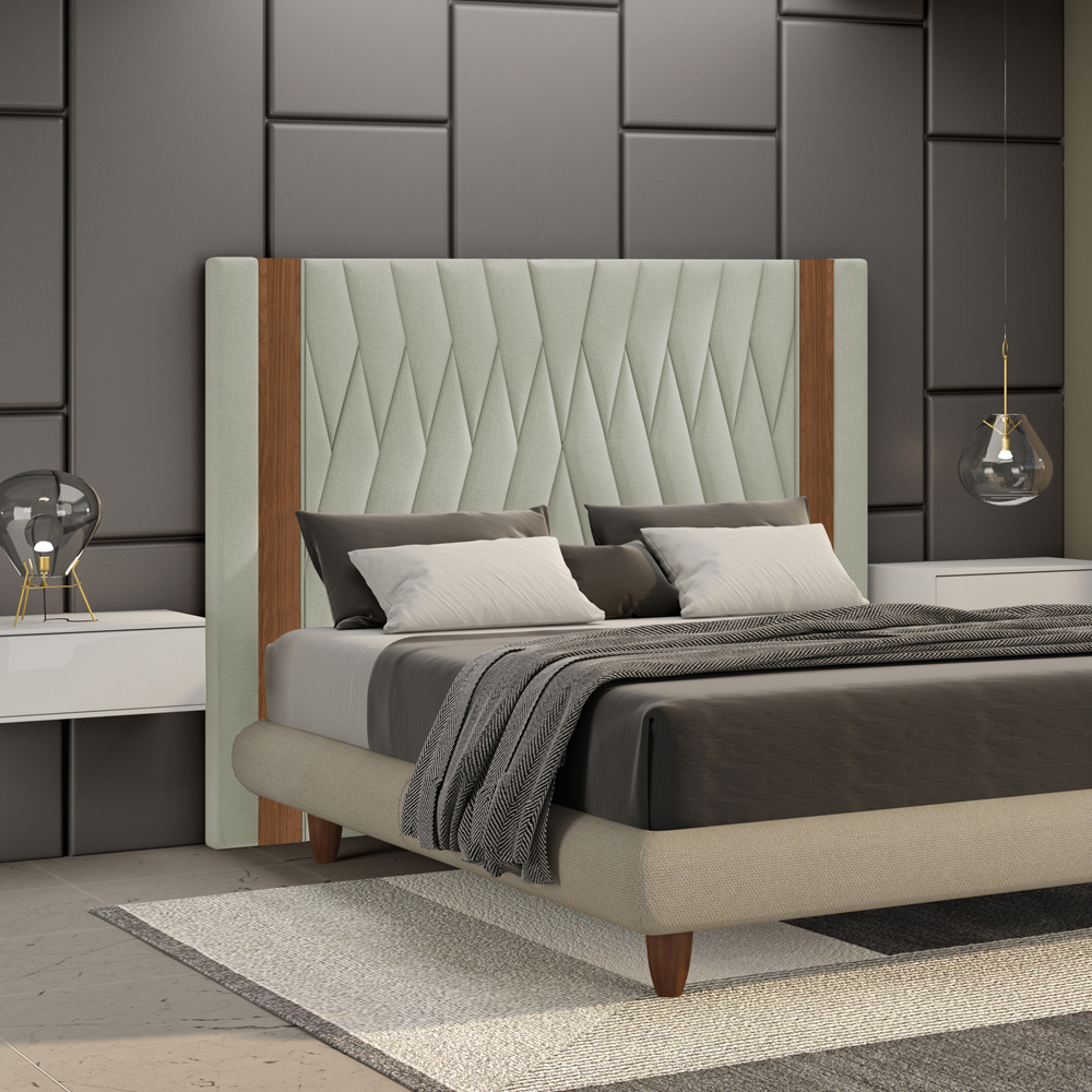 Cabeceira Casal 140 cm Bella Linho SL 76 Peer