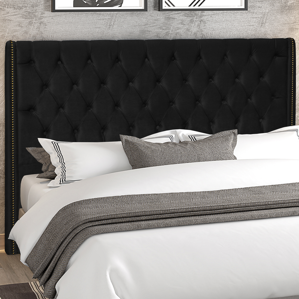Cabeceira Casal 140 cm Firezz Veludo SL 944 Peer